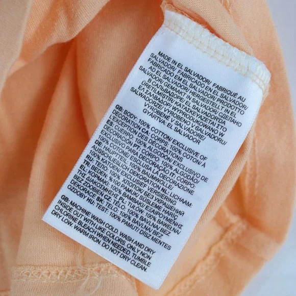 The North Face Light Orange Peach Short Sleeve T-Shirt Womens Size M - Picture 4 of 6